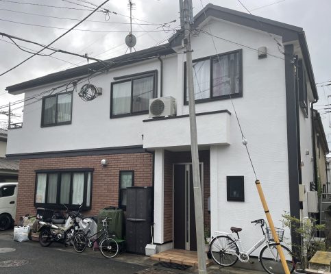 大田区W様邸屋根ｶﾊﾞｰ工法・外壁塗装工事のサムネイル