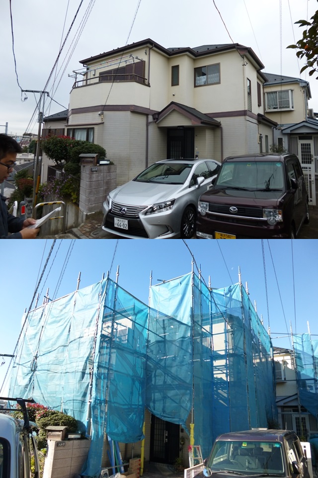 横浜市鶴見区Y様邸 外壁塗装工事の画像